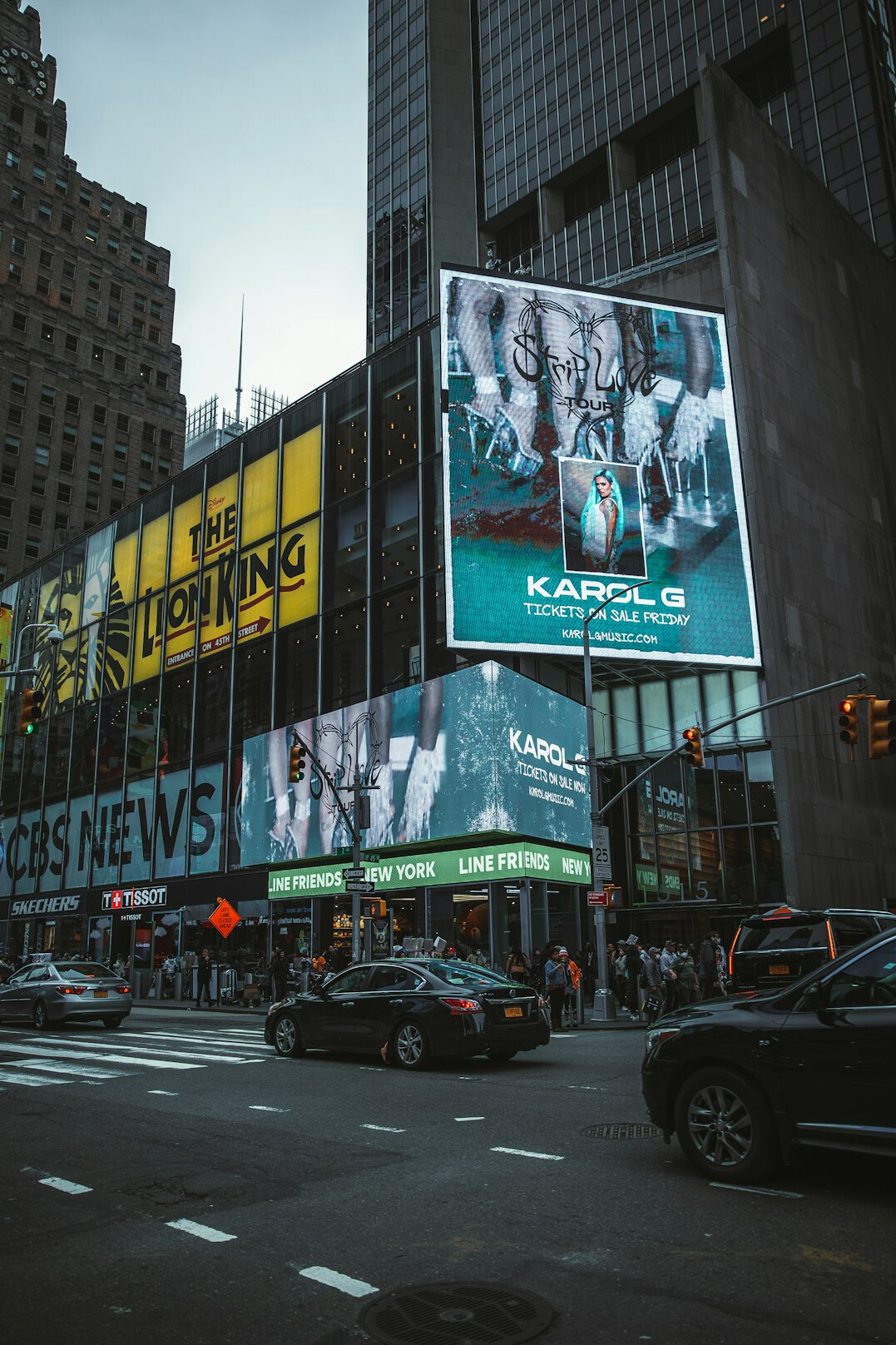 modern billboard in city